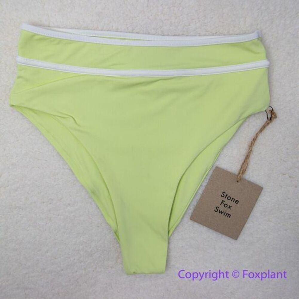 NEW Stone fox swim free people juniper high waisted bikini bottoms ,‎ size S